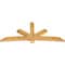 Ekena Millwork Alberta Rough Sawn Timber Gable Bracket, Western Red Cedar, 96"W x 40"H x 4"D x 6"F, 10/12 Pitch GBW096X40X0406ALB00RWR - alternate 3